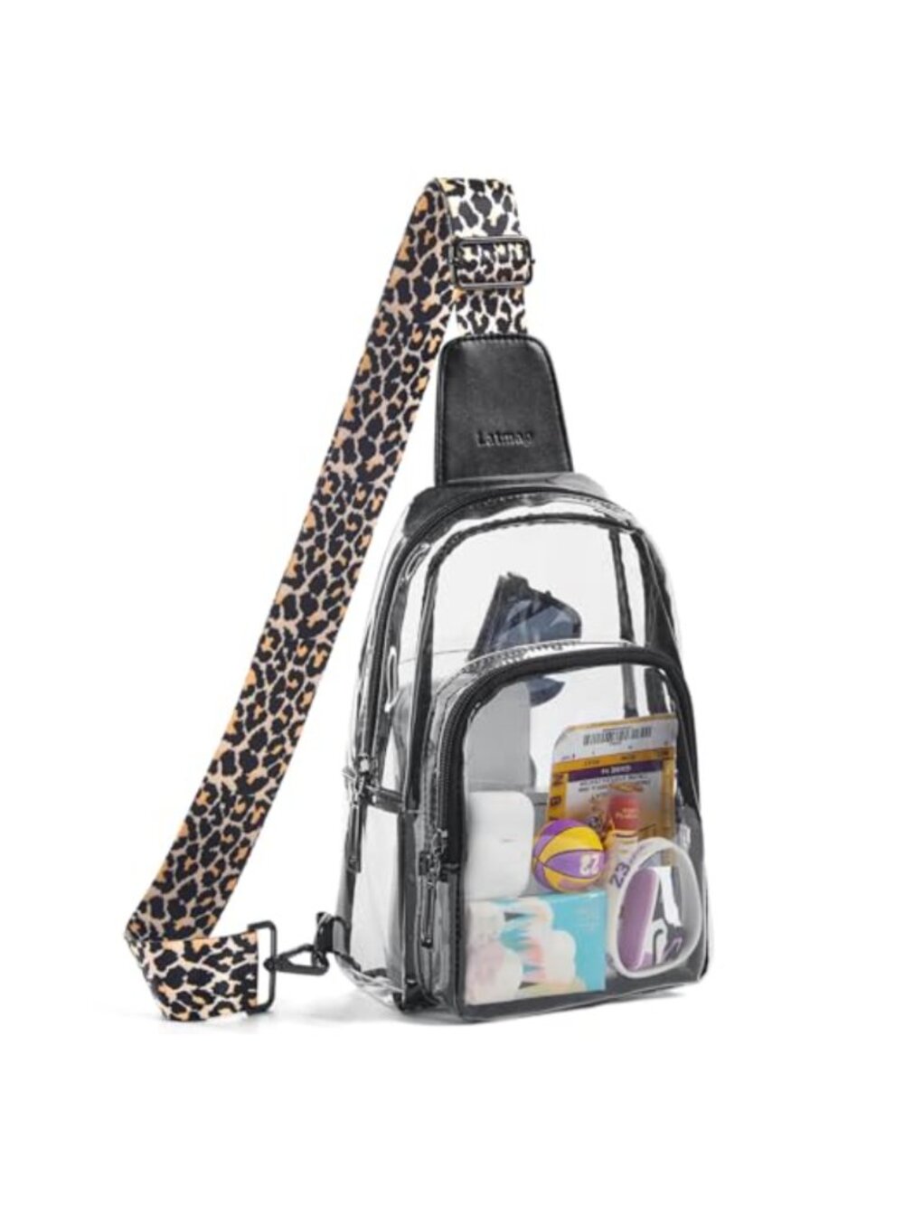 Clear Sling Bag Stadium Approved Crossbody Fanny Pack Backpack